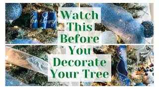 FOUR WAYS TO ADD RIBBON TO YOUR CHRISTMAS TREE | WATCH THIS BEFORE YOU DECORATE YOUR TREE