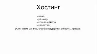 Урок Основы сайтостроения