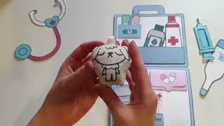 Чемодан врача из бумаги Бумажная схема