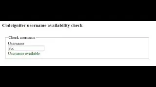simple example to check live username availability with php ajax and jquery