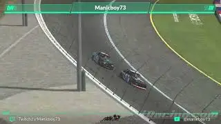 Battle for 6th place with photo finish #iRacing