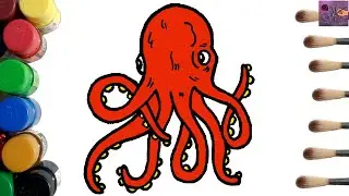 How to Draw an Octopus (Step by Step Drawing Tutorial)