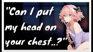 ASMR Cute Femboy Roommate falls asleep on your chest💤