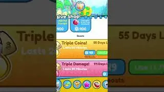 Using over 2 Thousand triple coin boosts with an auto clicker in pet sim x!