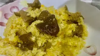 Пшено с белыми сушеными грибами в мультиварке!