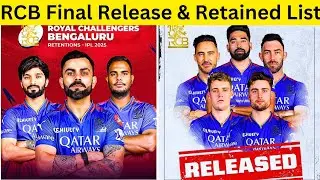 IPL 2025 : RCB Release & Retained Plyer Final List | Rcb Release Will Jacks | Virat , Rajat Confirm