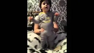 Funny baby dancing