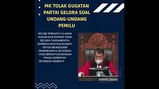 MK Tolak Gugatan penghapusan presidential threshold