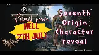 Baldur's Gate 3 - 7th Origin Char reveal during Panel from hell July 7th!!