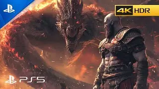 The Crimson Dread - The Crater Vanaheim - Ultra Graphics Gameplay God of War Ragnarok