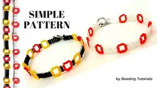💮Simple pattern💮 Beaded bracelet tutorial💮 How to make summer bracelets💮