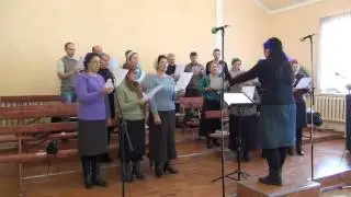 Хор  Стою у креста Твоего