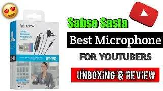 Boya BY-M1 Mic Unboxing & review | Fake or Real Test | Audio Test | Best mic for Youtubers