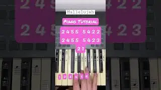 Hallelujah Piano Tutorial 🎹 #piano #tiktok #shorts