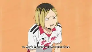 Kenma blaming the Gravity   Haikyuu to the top 2nd season ep5 funny moments