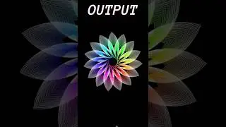 Flower 🌹 Animations Using Python | Python Turtle Flower Drawing #pythonturtle #shorts