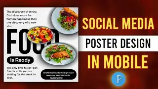 Social Media Food Flyer Design--Pixellab Tutorial