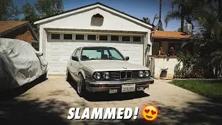 Bagging my 1987 BMW E30 Pt  3. | AirLift Front Strut Install