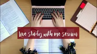LIVE STUDY WITH ME | 4 HOURS | NO MUSIC