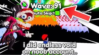 NOOB DOES ENDLESS VOID (circus tower defense)