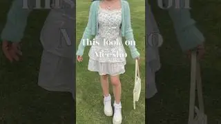 this look on meesho | soft girl aesthetic outfits on meesho #meesho #koreanoutfits