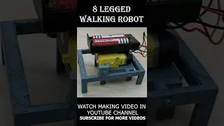 8 legged Walking Robot || Simple design #walkingrobot