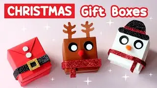 Christmas gift box - How to make a Christmas box