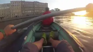 прогулка по Cанкт-Петербургу на байдарке