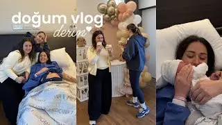 en yakın arkadaşımın doğum vlogu🍼 | resmen teyze olduk!