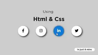 How to Make Social Media Icons Using Html / Css - 2020 | Web Designing |