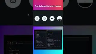 Responsive Social media icon hover using html & css | social media icon