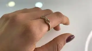 טבעת יהלומים שחורים אינפיניטי INFINITY