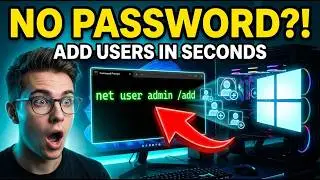 🤯 CMD Masterclass: Add & Remove Windows Users WITHOUT A Password (Fast & Easy!)