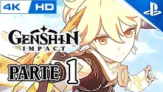 GENSHIN IMPACT Gameplay Walkthrough No Commentary (4K 60fps) - Part 1 (PS4 Pro) ⚔️