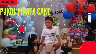 ICHIRO Happy Birthday k-2thun Pukul PINATA cake#jesyaavner