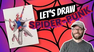 How to Draw Hobie Brown Spider-Punk | Step-by-step Art Tutorial