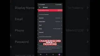 CHANGE DISCORD PASSWORD 