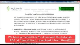 Tensorflow Installation on Pynq