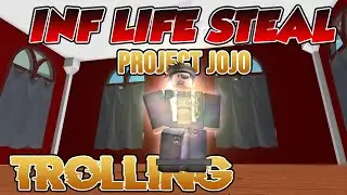 INFINITE LIFE STEAL IN PROJECT JOJO!! (SCARRY MONSTERS STAND!)