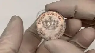 Poniatowski, Żeton koronacyjny, bity w Toruniu w 1764 r. - PIĘKNY