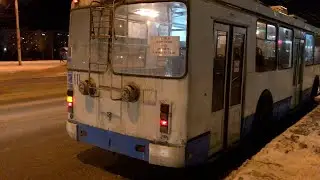 Кострома, вечерняя поездка на троллейбусе