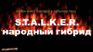 stalker сталкер народный гибрид, найти книгу шахтеру в забытом лесу