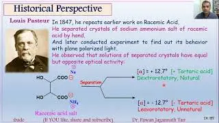 History of Stereochemistry and Some Basic Terminologies