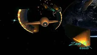 Space Scene painted in VR!!