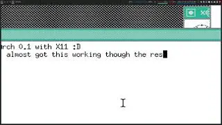 Arch Linux 0.1 (2002) with X11 working
