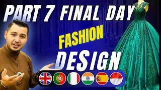 Part 7 | Final Day of the Green Model.  Wedding & Evening Dress Sewing Course