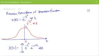 Lecture on Fourier Transform of Gaussian Function