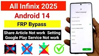 All Infinix Android 14 FRP Bypass Without PC ( NEW METHOD ) | Infinix ZERO 30 FRP Bypass