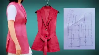 더 쉽고 빠르게 만드는 유용한 숄 칼라 조끼 패턴 만들기
