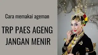 cara pakai ageman paes ageng jangan menir